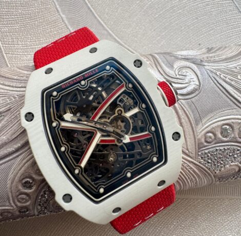 Richard Mille Skeleton Red Strap