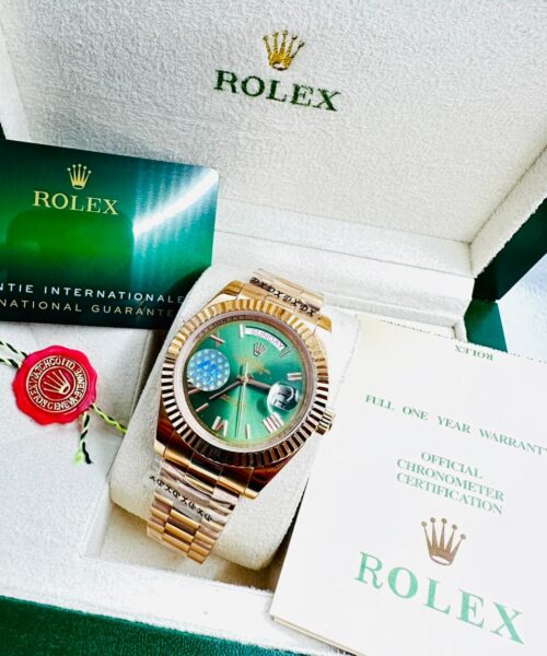 Rolex Day Date Green Dial Master Copy