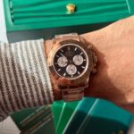 Rolex Daytona Rose Gold Master Copy Black Dial